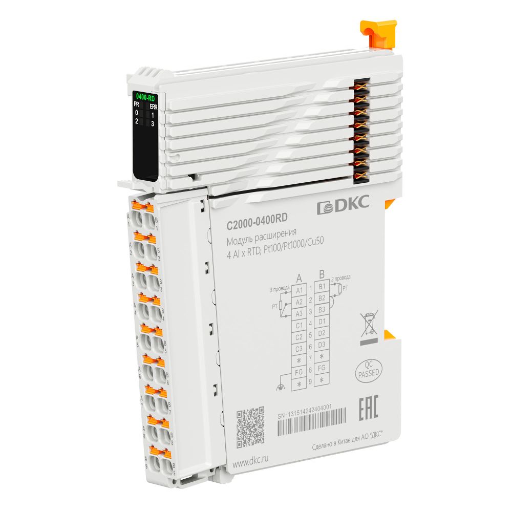 Модуль расширения C2000, 4 AI - RTD Pt100/Pt1000/Cu50