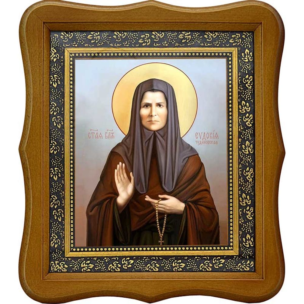 Евдокия (Маханькова) Чудиновская блаженная. Икона на холсте.
