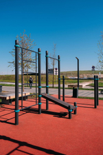 Воркаут-комплекс: брусья, турник, шведская стенка и наклонная скамья для пресса - Кюсюр