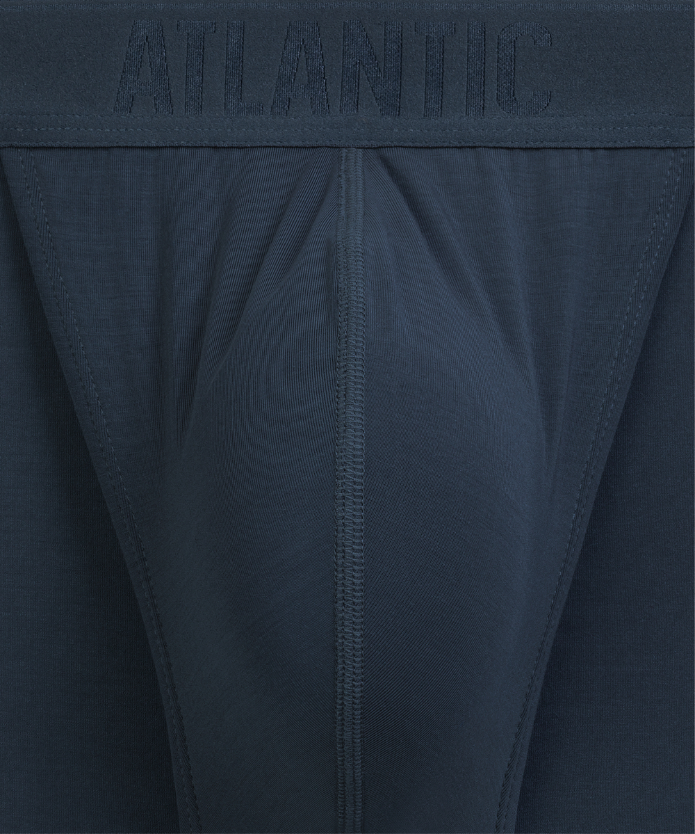 Мужские трусы слипы танга Atlantic, 1 шт. в уп., микромодал, сине-зеленые, MP-1591