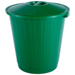Бак круглый с крышкой 80л. (в уп 10шт.) (зеленый) арт.Б80Л-МТ001