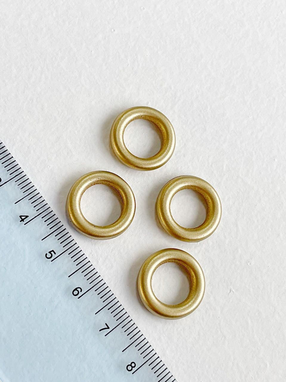 5602-2 Элемент "Кольцо" 16мм, акрил, позолота