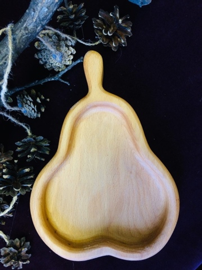 Тарелочка "Груша", бук