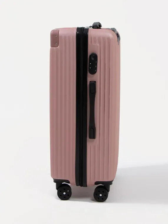 Чемодан большой 26&quot;, кодовый замок, цвет розовый