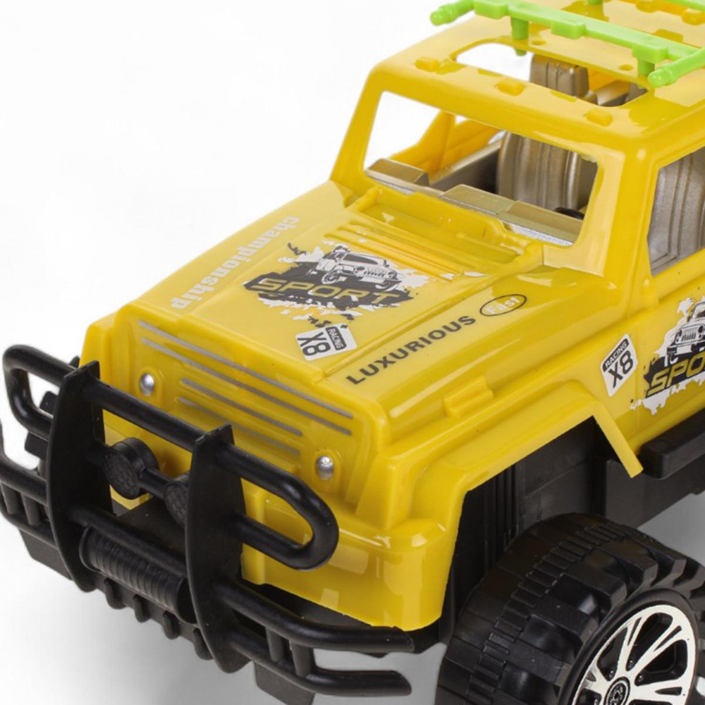 Джип на РУ 24,5*13*13см. движение вперед/назад, желтый