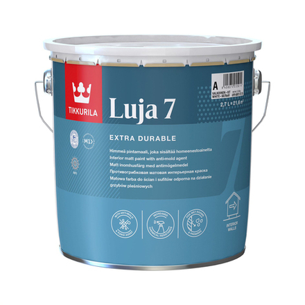 Краска акрилатная Luja 7 (Луя 7) TIKKURILA 2,7л бесцветный (база С)