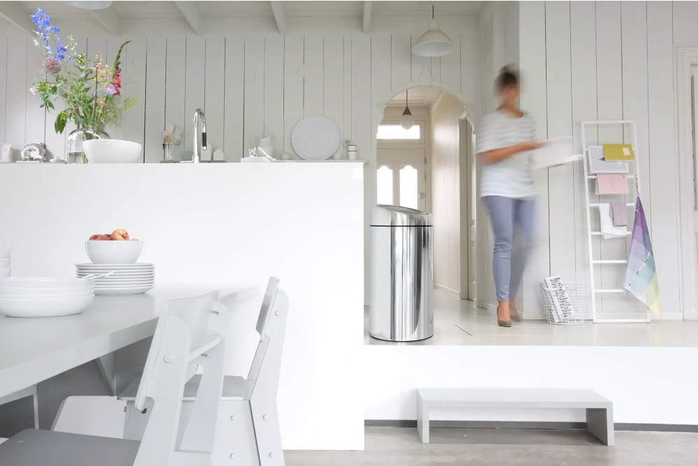 Brabantia Контейнер для мусора Touch Bin Twin 2x20 л полированный