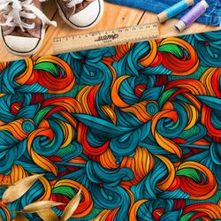 Ткань премиум интерлок эклектичные пятна эмоций