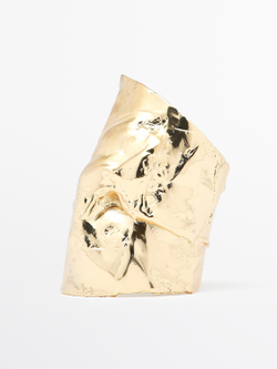 Massimo Dutti Серьги-каффы асимметричной формы, золотистый