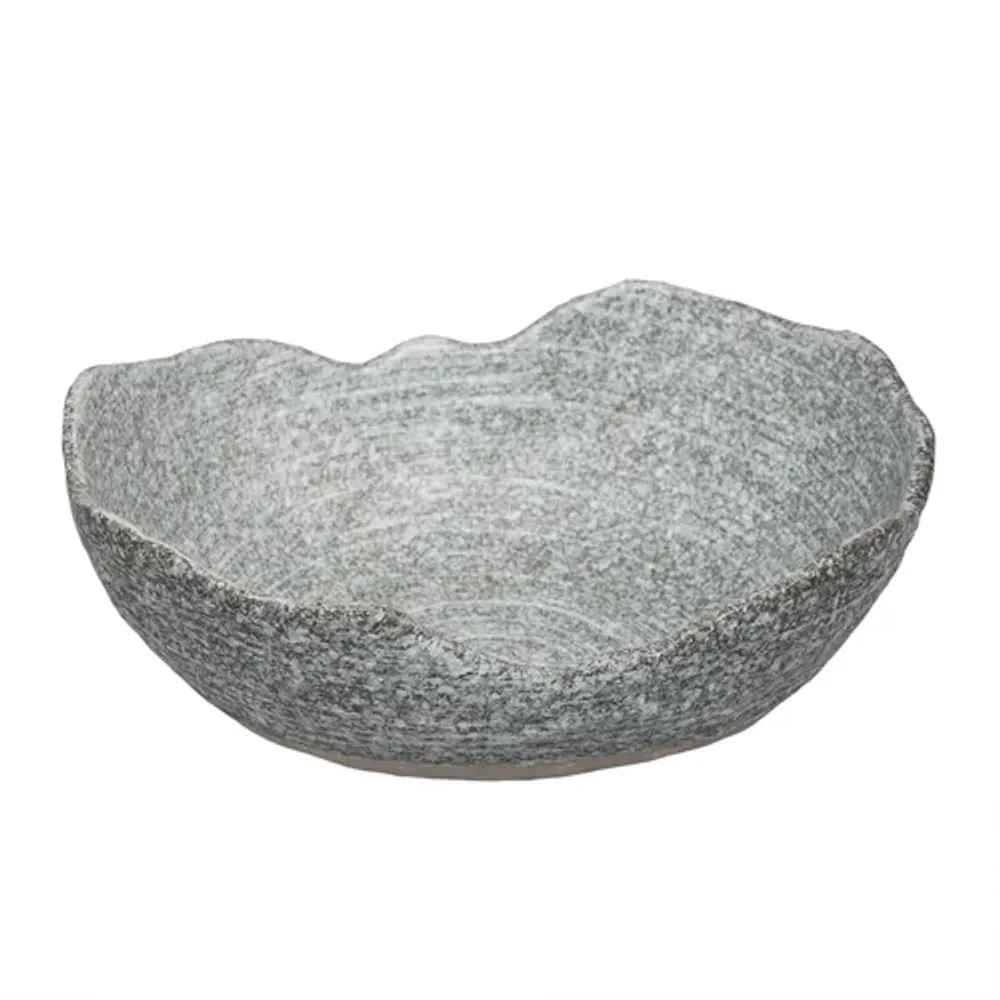 Салатник 1000 мл 22,9*18,2 см h7,7 см Wave Up Stone Crush Untouched Taiga P.L. [1]