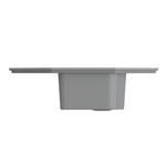 Мойка ML-GMS17 СТАНДАРТ угловая с крылом, темно-серый (309), 780*485*190мм