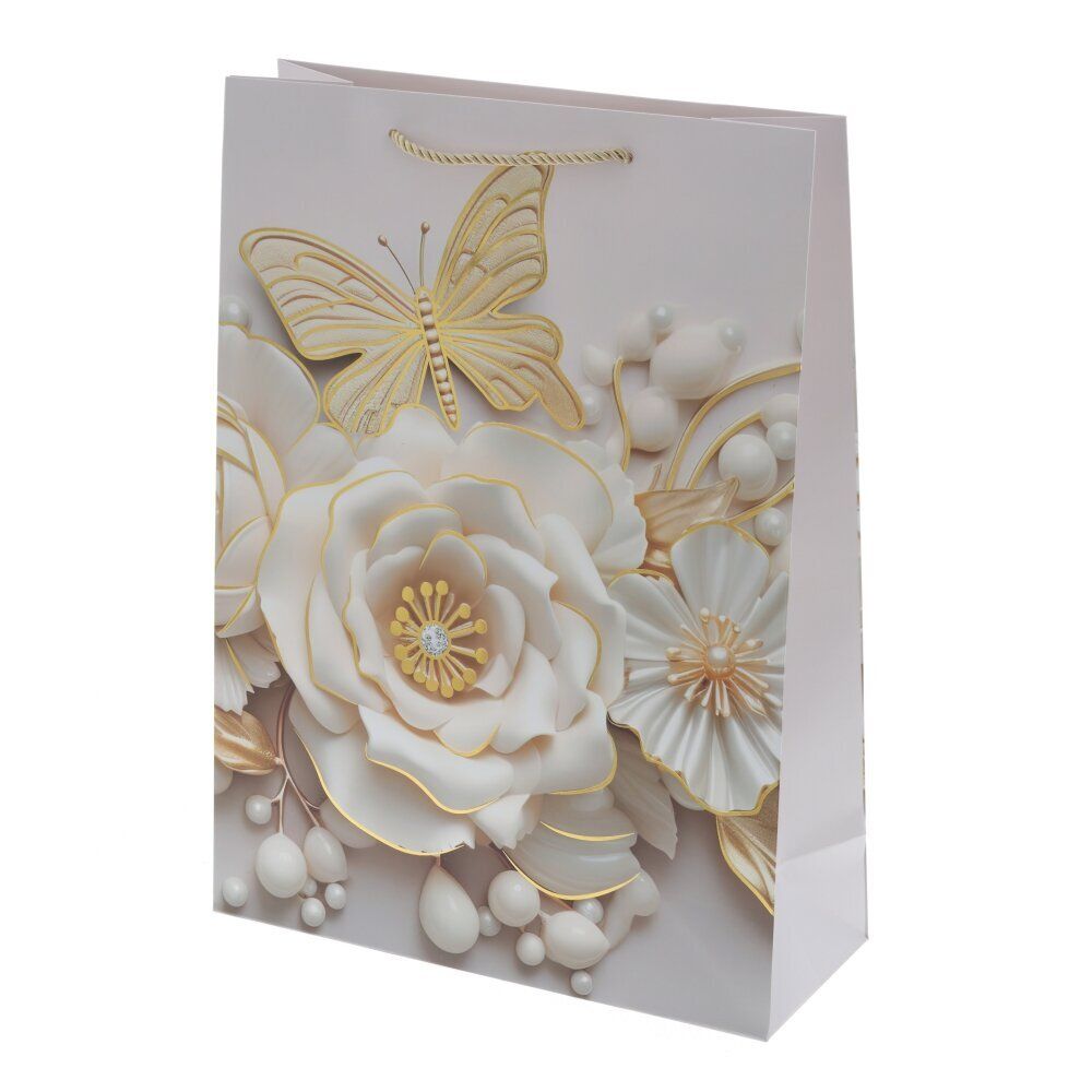 GAEM Пакет подарочный L (бумага 210г/м2, блок микс 12шт), L30 W12 H41,5 см, 4в.