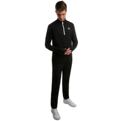 Мужские теннисные штаны BIDI BADU Flinn Tech Training Pants Men - Black, White