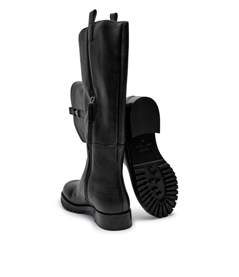 Кожаные сапоги-казаки Patrizia Pepe - черный(8Y0106 L034)