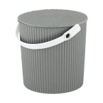 Ведро с крышкой Универсал 10 л серый 285х635