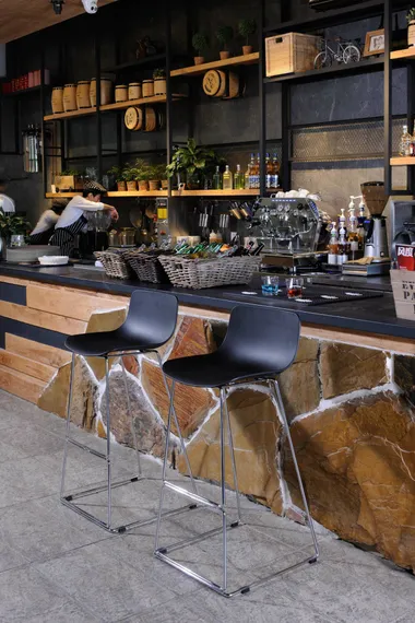 Полубарный стул Neo 65 см, черный