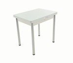 Стол Аврора Бари мини, Стекло, Белый