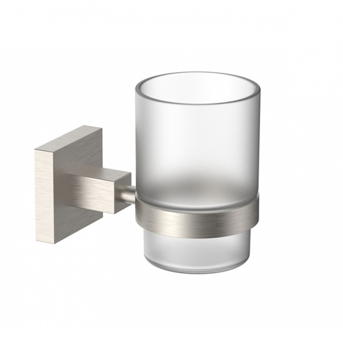 Стакан для зубных щеток с держателем WONZON & WOGHAND POLO, Брашированный никель (WW-8921-BN)