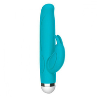 Голубой вибратор-кролик 13,9см The Rabbit Company Mini Rabbit TRC-023BLU