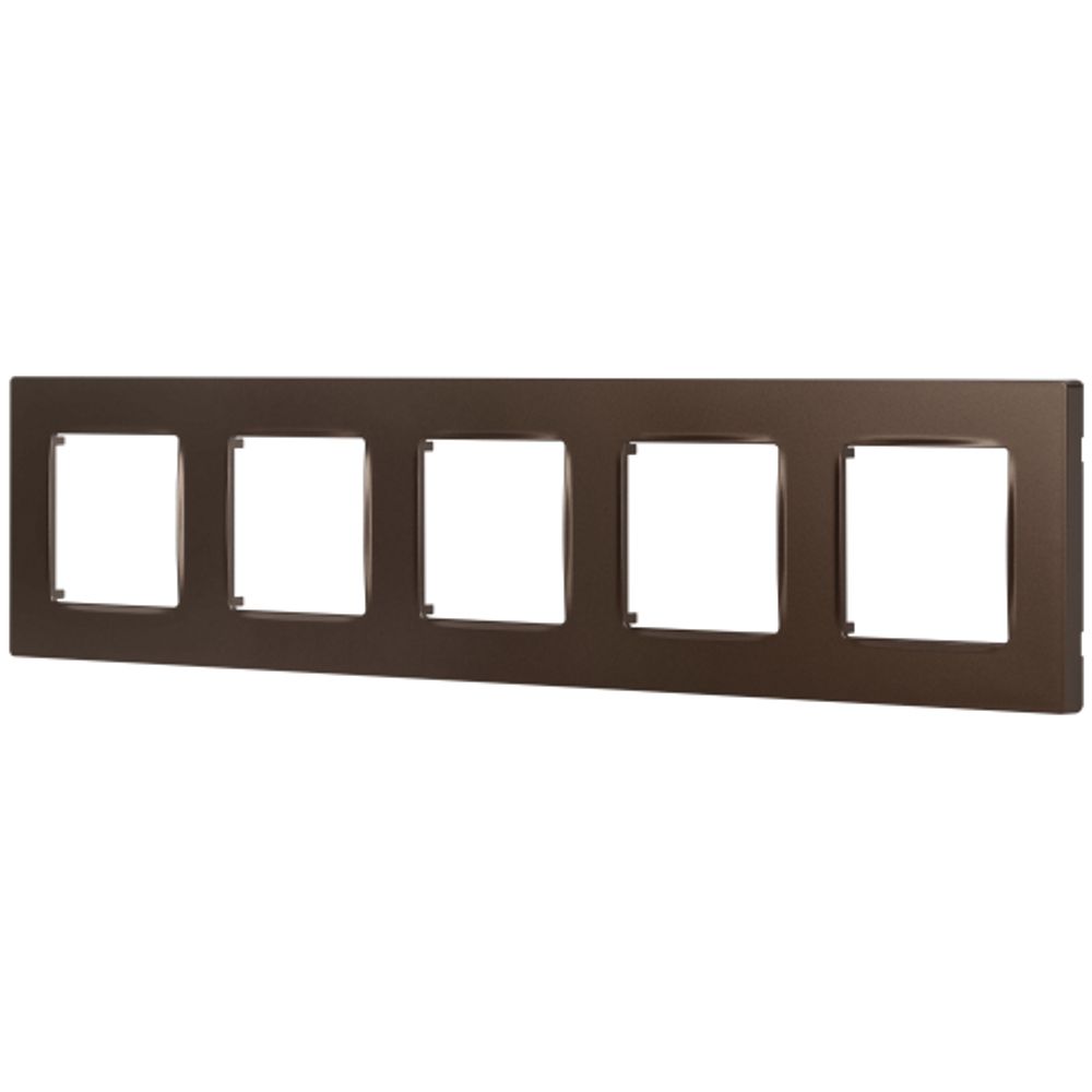 Рамка для розеток и выключателей ЭРА Серия 12 12-5205-13 на 5 постов, Классик, бронза