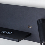 808547 Бра MURO 4,5W+3W LED 360LM+240LM ЧЕРНЫЙ 3000K