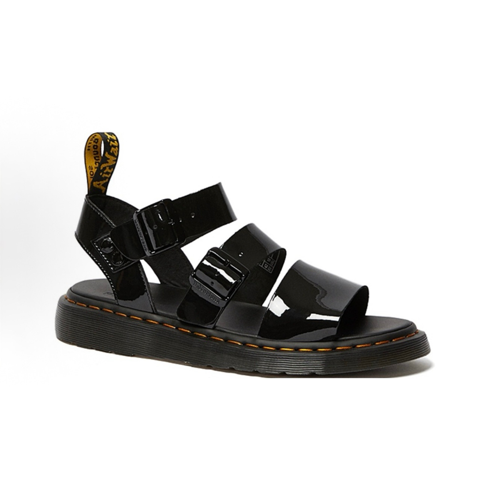 Сандалии Dr. Martens Gryphon Patent Leather Gladiator Sandals en Noir