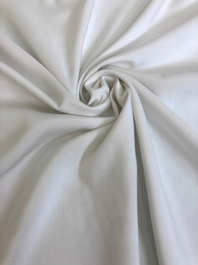 штапель однотонный, белый