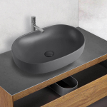 Раковина керамическая Vincea VBS-113MA, 600*415*135, накладная, цвет антрацит матовый, , шт