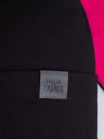 Шапка для девочек осенняя, с ушками и снудом