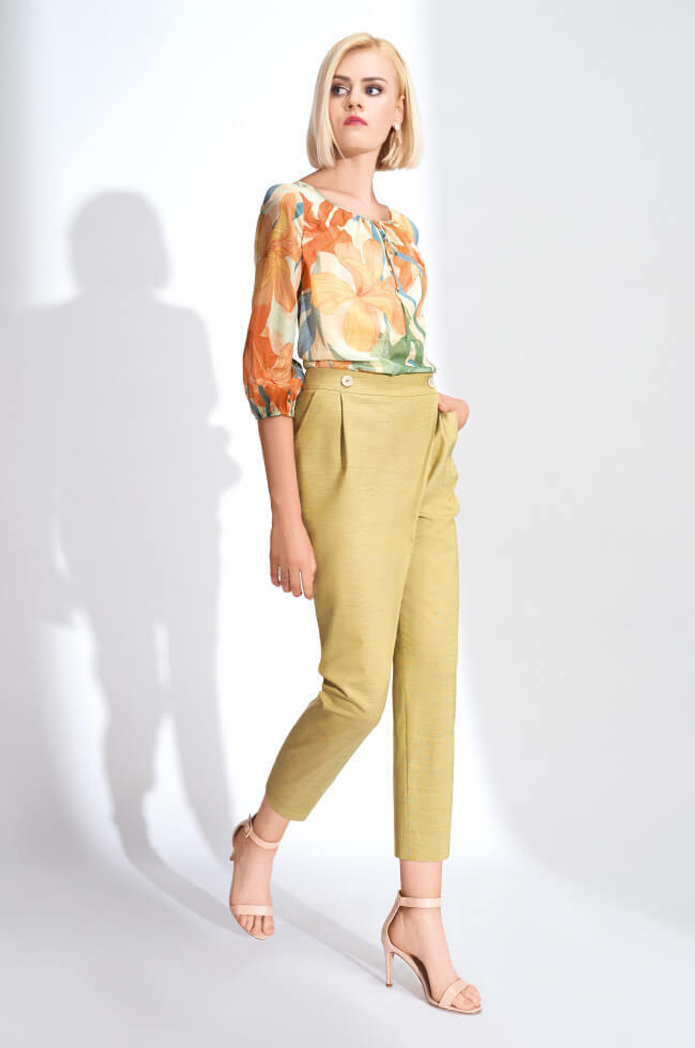 3742 Брюки женские (фисташковый)