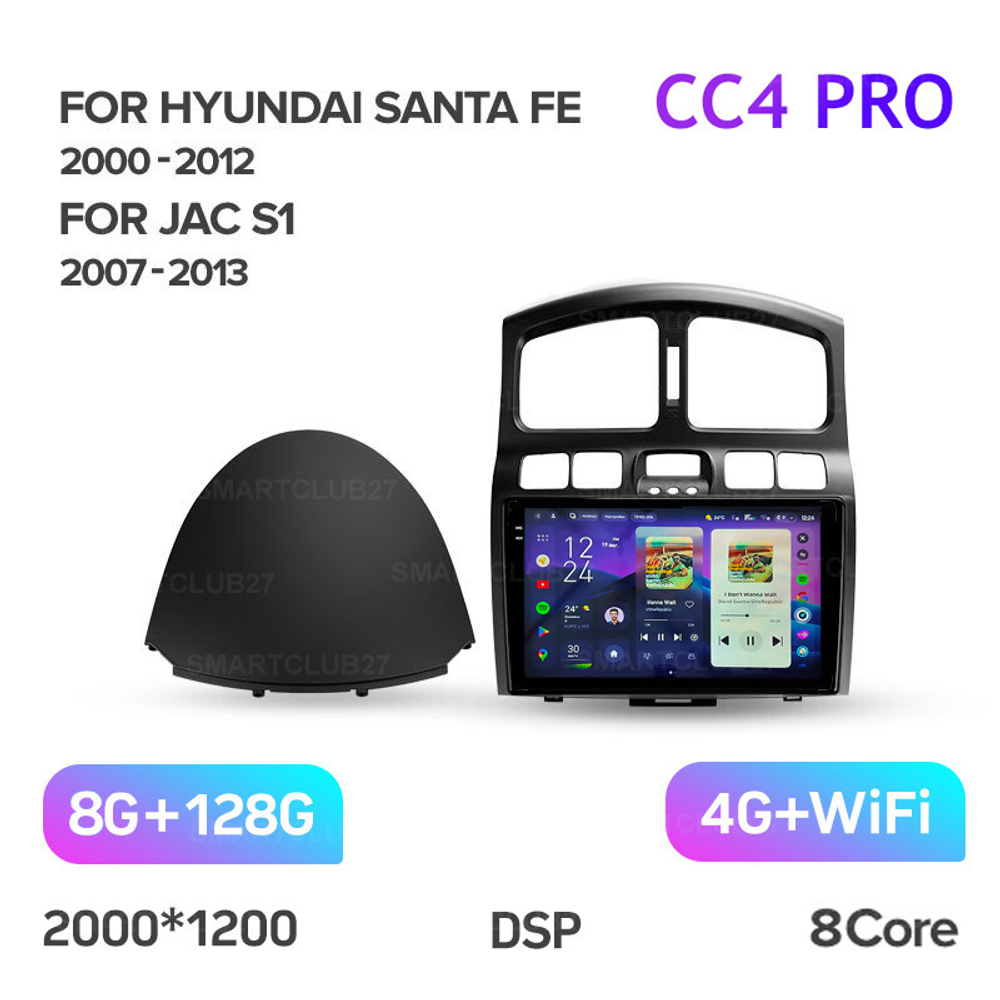 Teyes CC4 Pro 9" для Hyundai Santa Fe SM 2000-2012