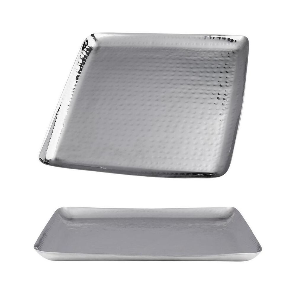 Блюдо квадратное 27*27 см h1,5 см (поднос) Dents нерж. P.L. P.L. Hotelware