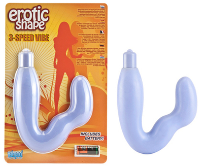 Фиолетовый стимулятор клитора и точки-G, 3 скорости вибрации