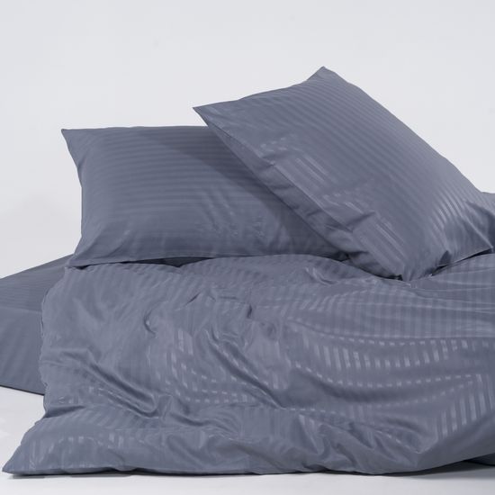 Пододеяльник Greys , страйп полисатин  150x215  HOMY