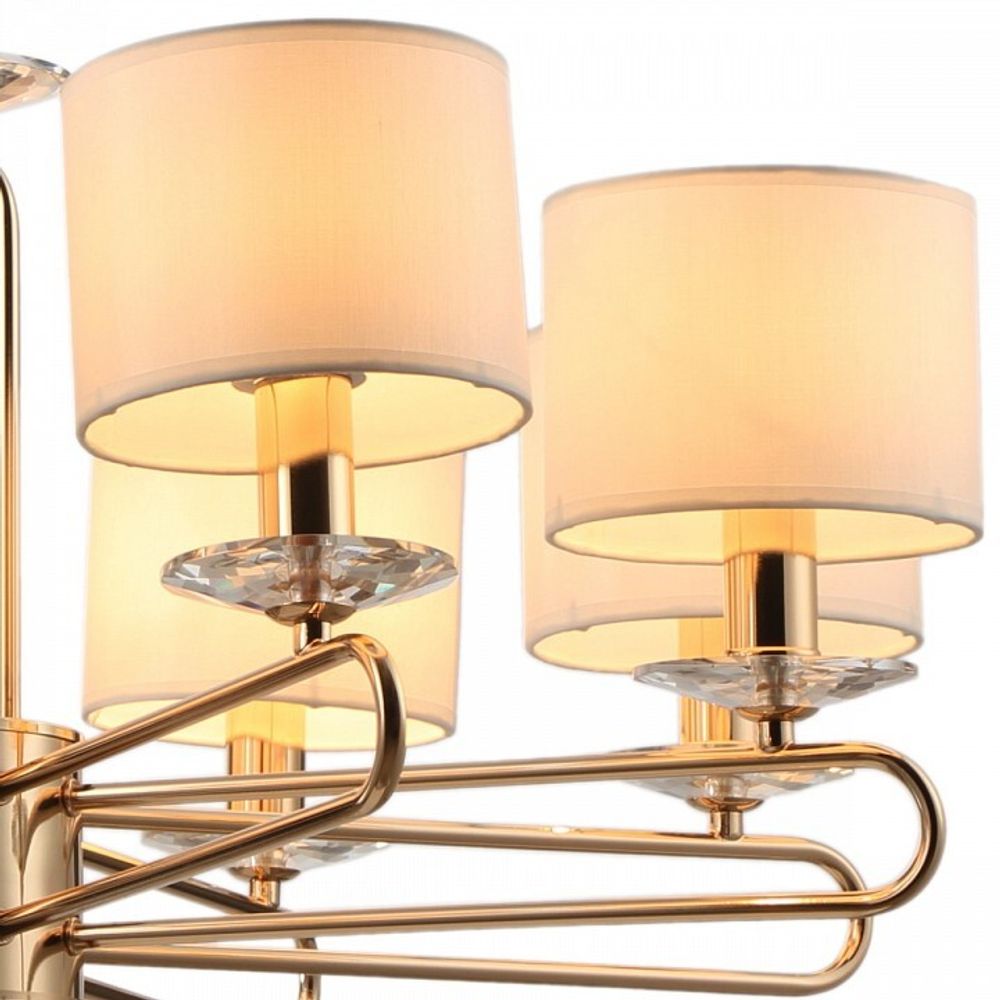 Подвесная люстра ILLUMICO  IL6196-8P-17 GD