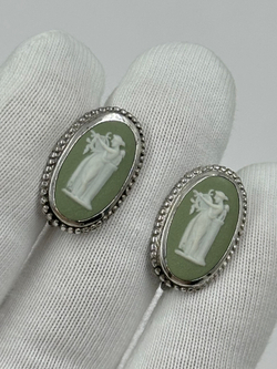 Клипсы Wedgwood зелёные