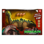 Динозавр Апатозавр зеленый. Ходит, откладывает яйца, свет/звук WB-00700/зеленый (Junfa)