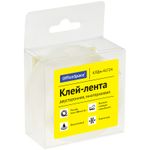 Клейкая лента двусторонняя 30*1м, прозрачная, многоразовая  OfficeSpace