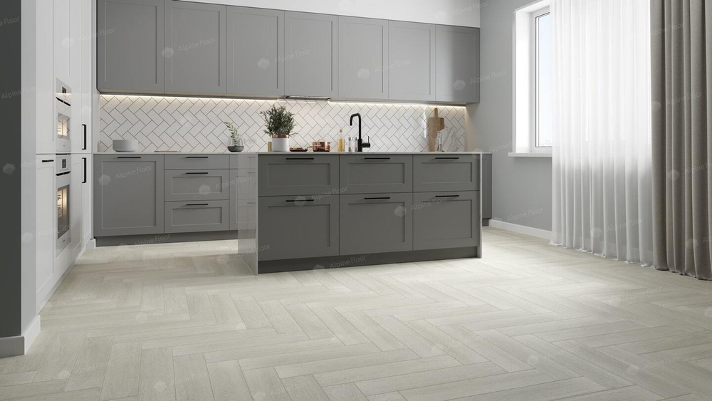 Каменно-полимерная плитка Alpine Floor Parquet Light Зимний лес ЕСО 13-6
