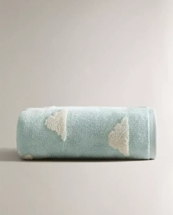 ZARA HOME ДЕТСКОЕ ПОЛОТЕНЦЕ С ПРИНТОМ, СИНИЙ