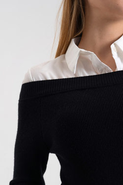 Джемпер с рубашкой J-Clair