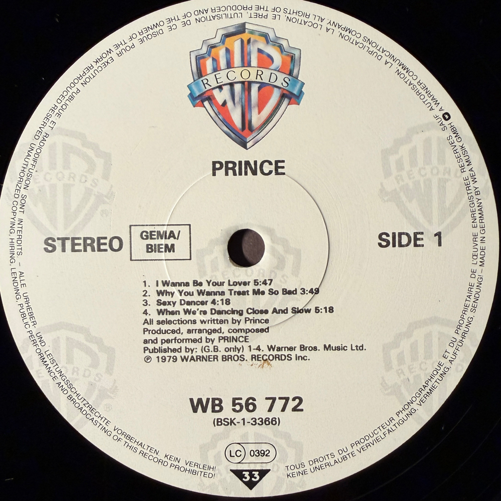 Prince ‎– Prince (Германия)