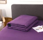 Комплект постельного белья Однотонный Сатин с Одеялом (простынь на резинке) FBR002