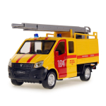 Модель ин. мет. "ГАЗель Next. Аварийная" 15см. свет-звук, дв, в коробка NEXTFIR-15SLEM-YE (Технопарк)