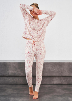 RELAX MODE / Пижама женская со штанами теплая домашний костюм - 10642