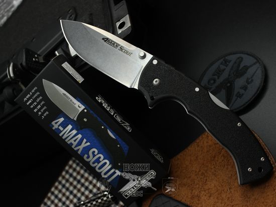Складной нож Cold Steel 62RQ 4 Max Scout c клинком из стали AUS-10A, рукоять Grivory (Griv-Ex)
