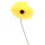 Цветок искусственный «Natur» 55см Гербера цвет желтый