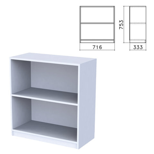 Шкаф (стеллаж) "Бюджет", 716х333х753, 1 полка, серый, 402877-030