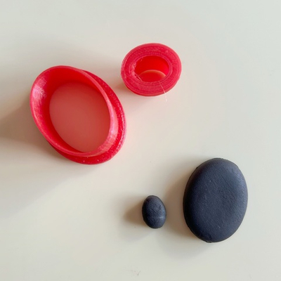 Вырубки для кулонов и сережек "Овал"