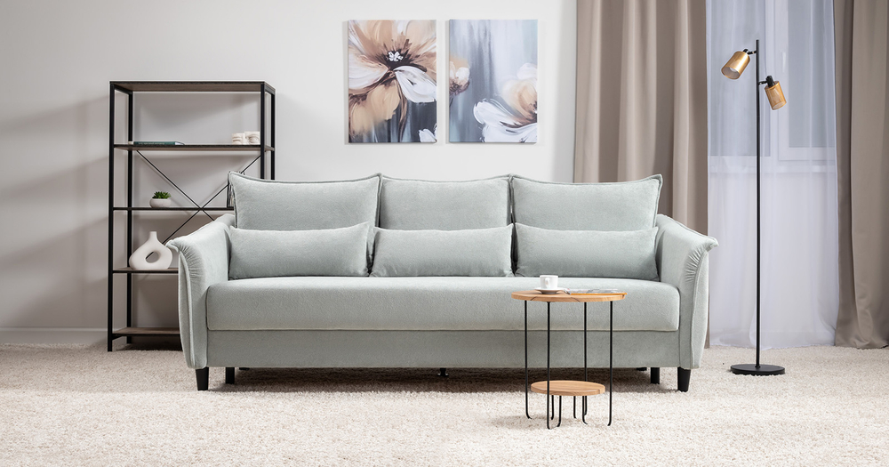 Берта диван-кровать (мятный)